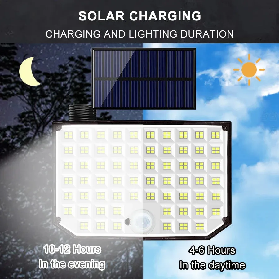 🌞 Solar Light Outdoor | 328/348 LED Super Bright Motion Sensor | IP65 Waterproof with 3 Lighting Modes for Garden, Wall & Patio