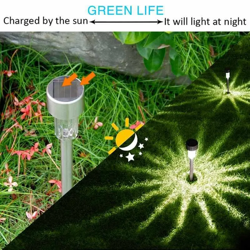 10 PCS Led Solar Path/Garden Light