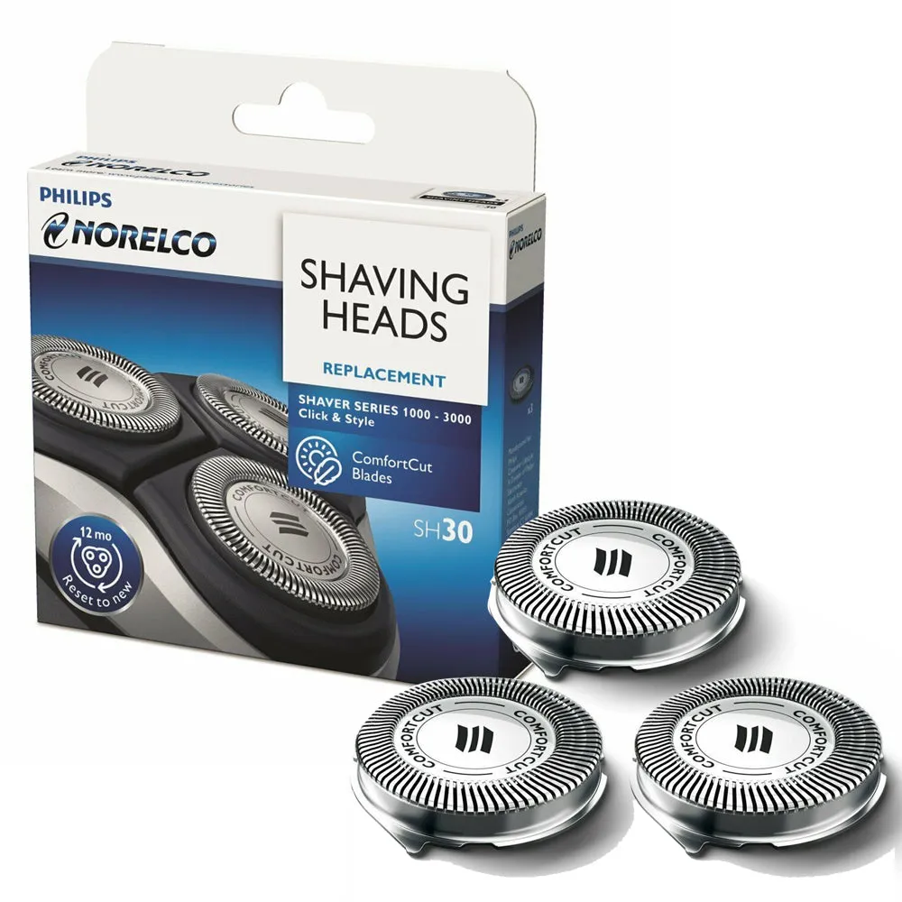 10x Philips Norelco SH30/52 Replacement Shaving Heads for S1150/81 / S3560/81 Models