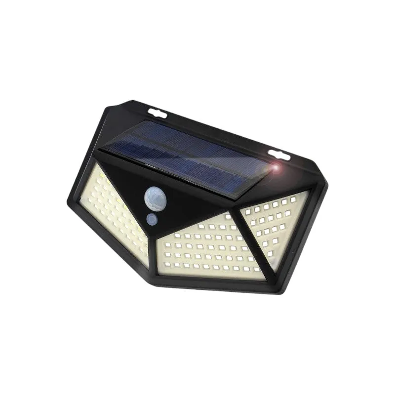 114 LED 3 Mode Motion Solar Outdoor Wall Light