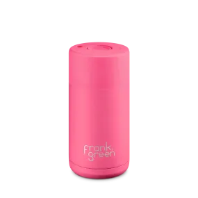 12oz/355ml Ceramic Reusable Cup | Neon Pink