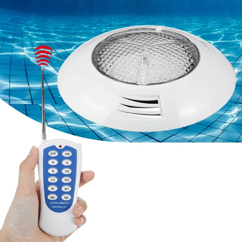 12V 45W 468 LED RGB Underwater Swimming Pool Light Lamp Decor Remote Control New