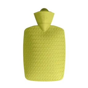 1.8 Litre Classic Wicker Lime Hot Water Bottle (rubberless)