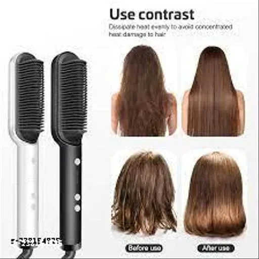 2 in 1 Hair Straightener Comb & Curler