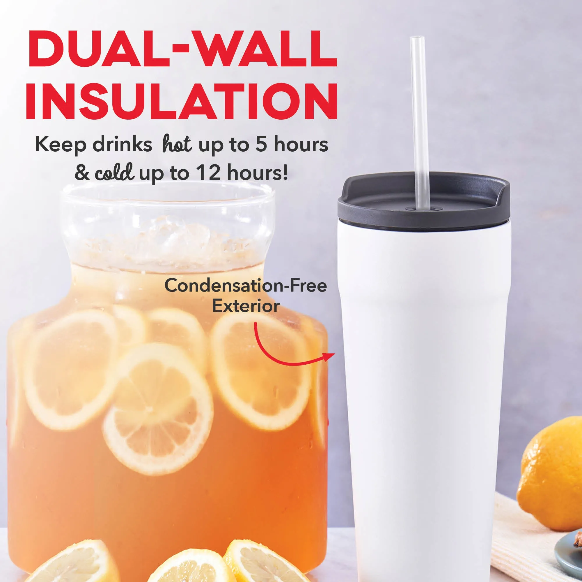 2-in-1 Spill-Proof Insulated Tumbler