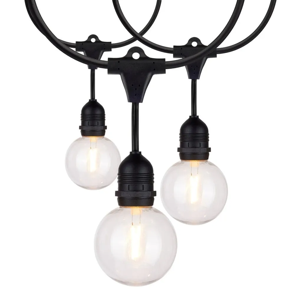 24Ft - LED String Light - Includes 12-G25 bulbs - 2200K - 120Vs