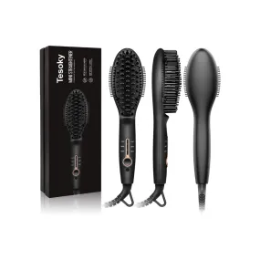 3 Temperature Hot Hair Straightener Brush