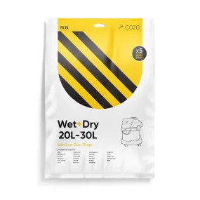 30L Wet And Dry Vacuum Bags - These Fit An Extensive Range Of Trade, Construction And Workshop Vacuums