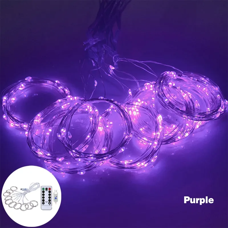 3M LED Curtain String Lights