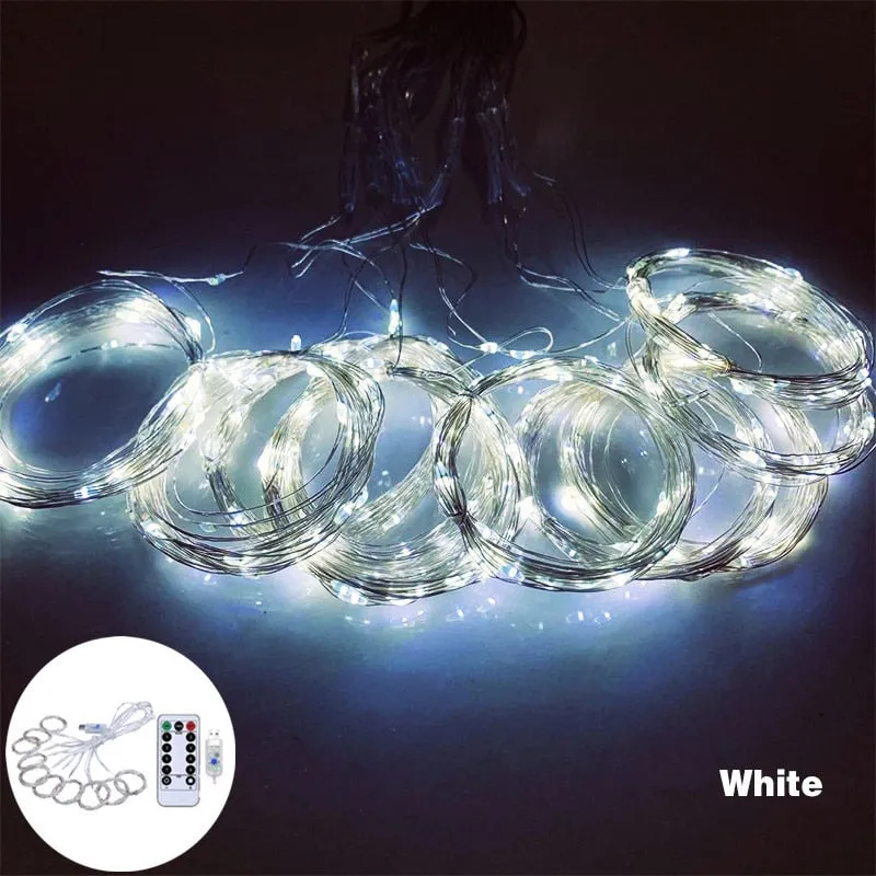 3M LED Curtain String Lights