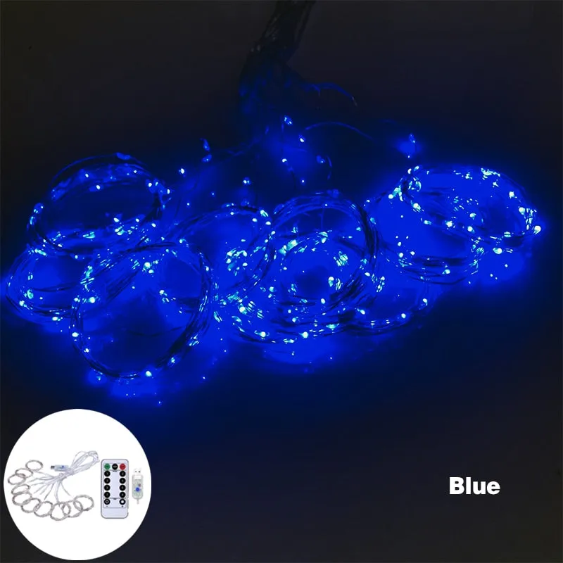 3M LED Curtain String Lights