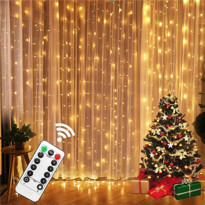 3M LED Curtain String Lights