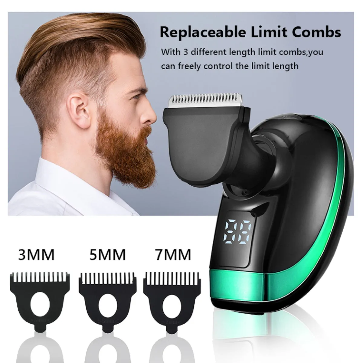 4D Men's Rechargeable Bald Head Electric Shaver