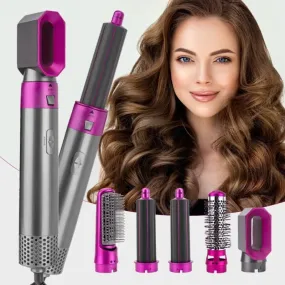 5 in 1 Hot Air Styler Set Professional Curling Iron Hair Straightener Styling Tool Hair Dryer