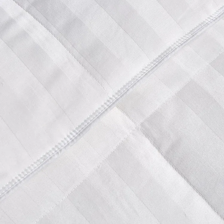 500 Thread Count Cotton Damask Stripe Down All-Season Twin Comforter