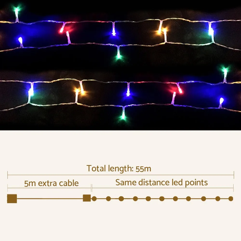 50M Christmas String Lights 500LED Multi Colour