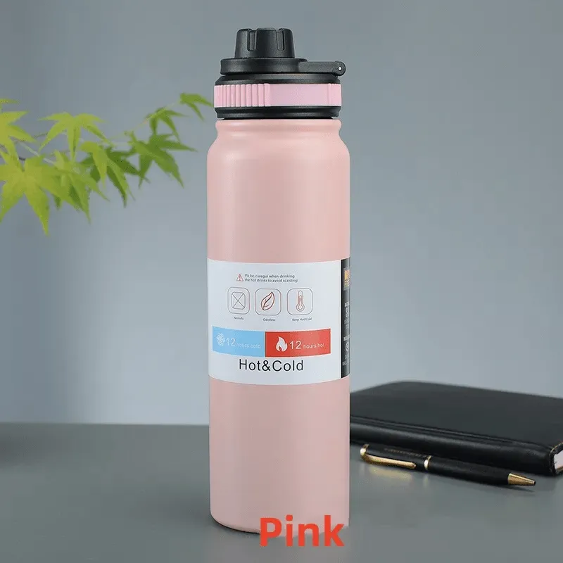 600ML / 800ML Portable Thermos Water Bottle | With Removable Tea Filter | Carry Loop on the Lid