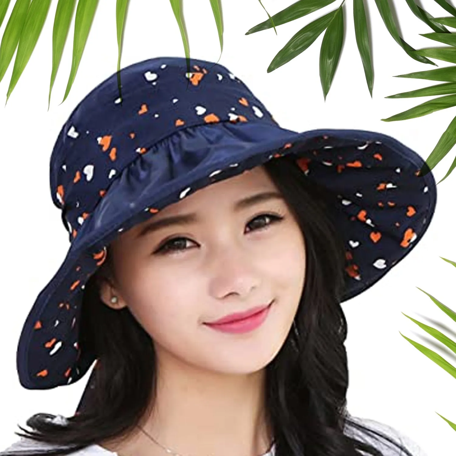 6056 Sun Protection Girls Hat Premium Quality UV Protection Baseball Cap for Beach Golf Gardening Fishing Hat (1pc)