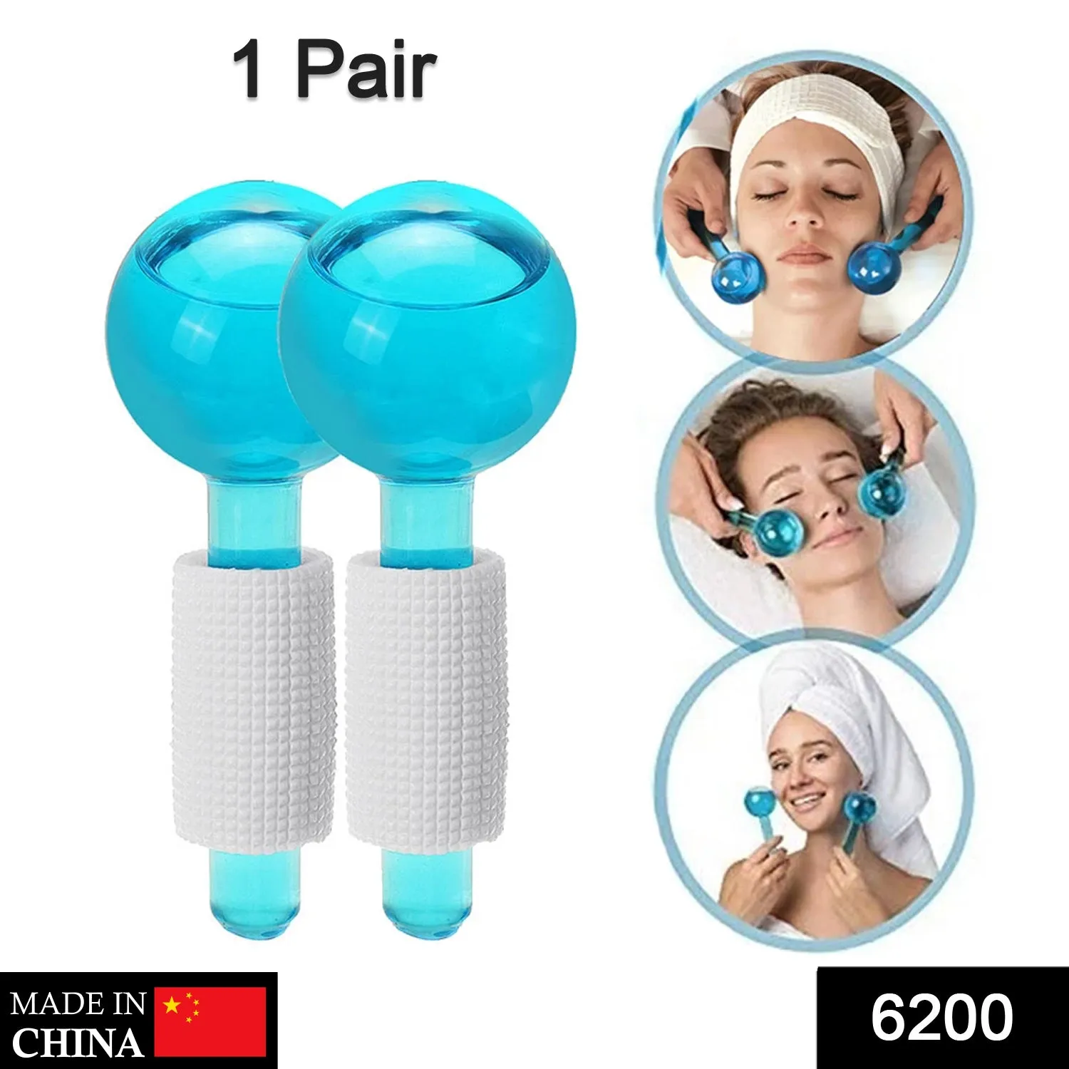 6200 Facial Massage Ice Ball Face Massager Ball Ice Face Roller Crystal Eyes Massager