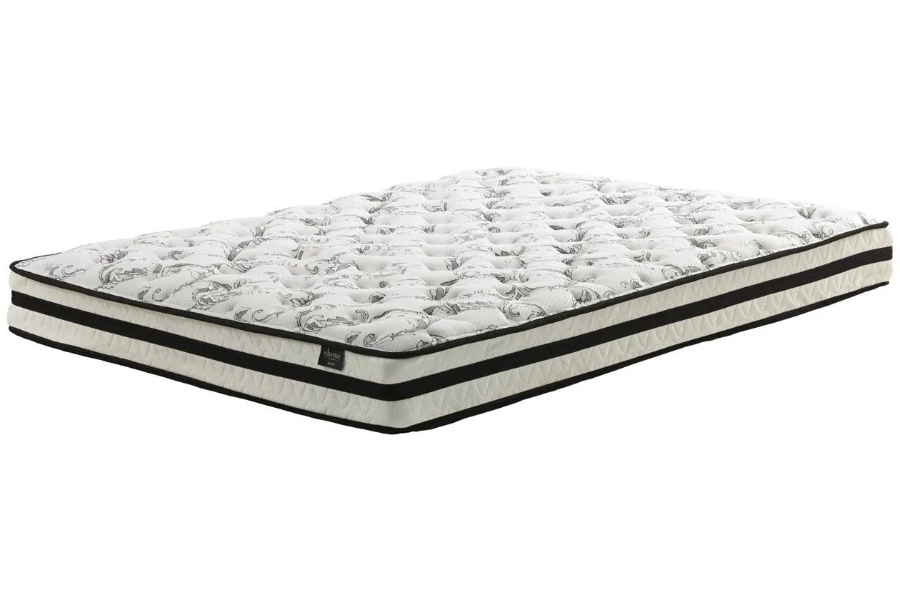 8 Inch Chime Innerspring White Twin Mattress in a Box