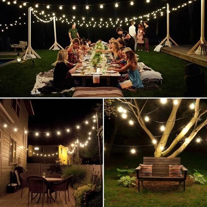 8 Modes Solar Light Crystal ball 5M/7M/12M/ LED String Lights Fairy Lights Garlands For Party /Outdoor Decoration/lawn decor