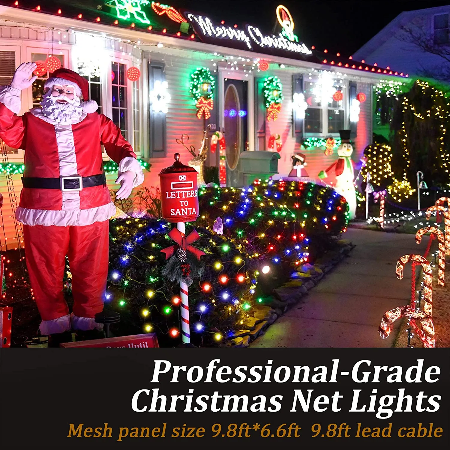 8 Modes Solar Power LED Net Curtain light Mesh Fairy String Light Christmas New Year Decoration Outdoor Waterproof Street Garland