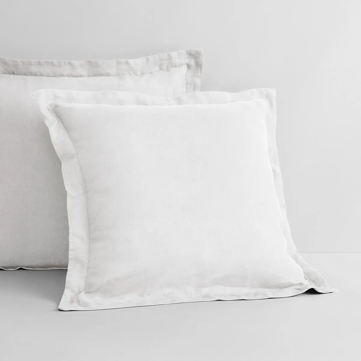 Abbotson White Linen Tailored European Pillowcase by Sheridan