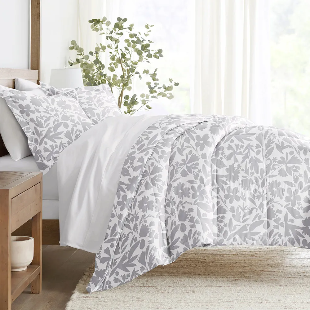 Abstract Garden Patterned Down-Alternative Comforter Set - 12 Days of Deals