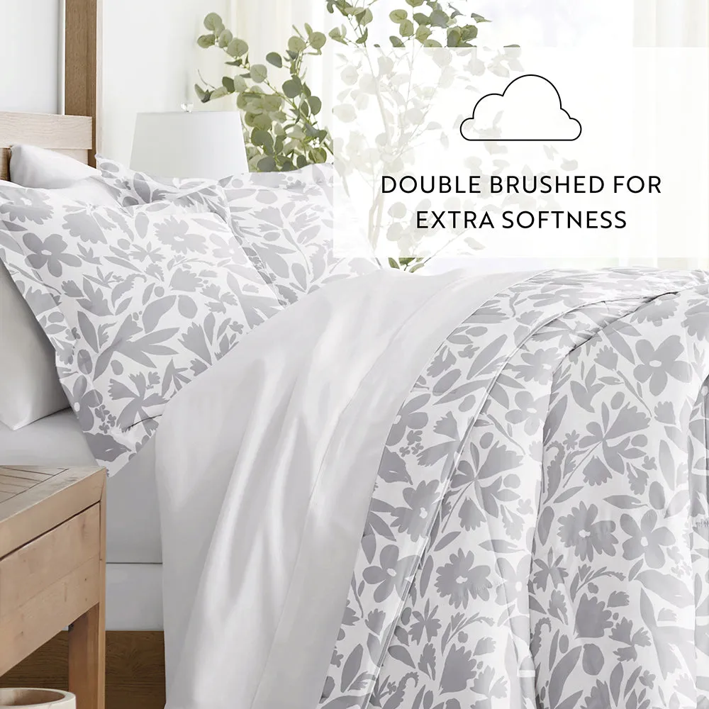 Abstract Garden Patterned Down-Alternative Comforter Set - 12 Days of Deals