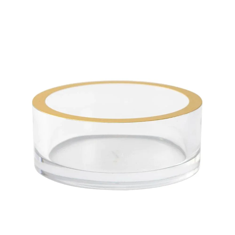 Acrylic Wine Coaster w/Gold Rim