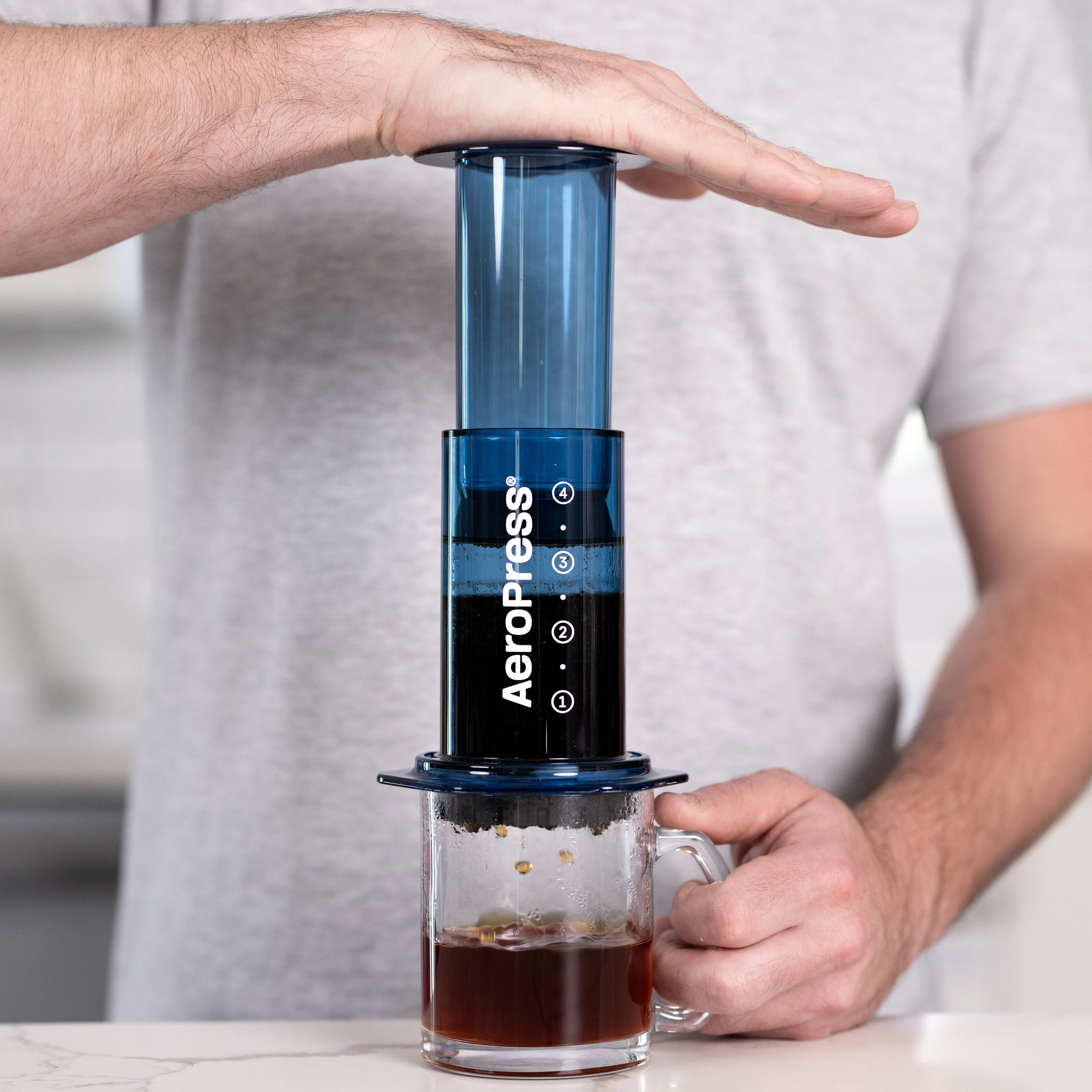 Aeropress Blue Travel brewer / Coffee Maker