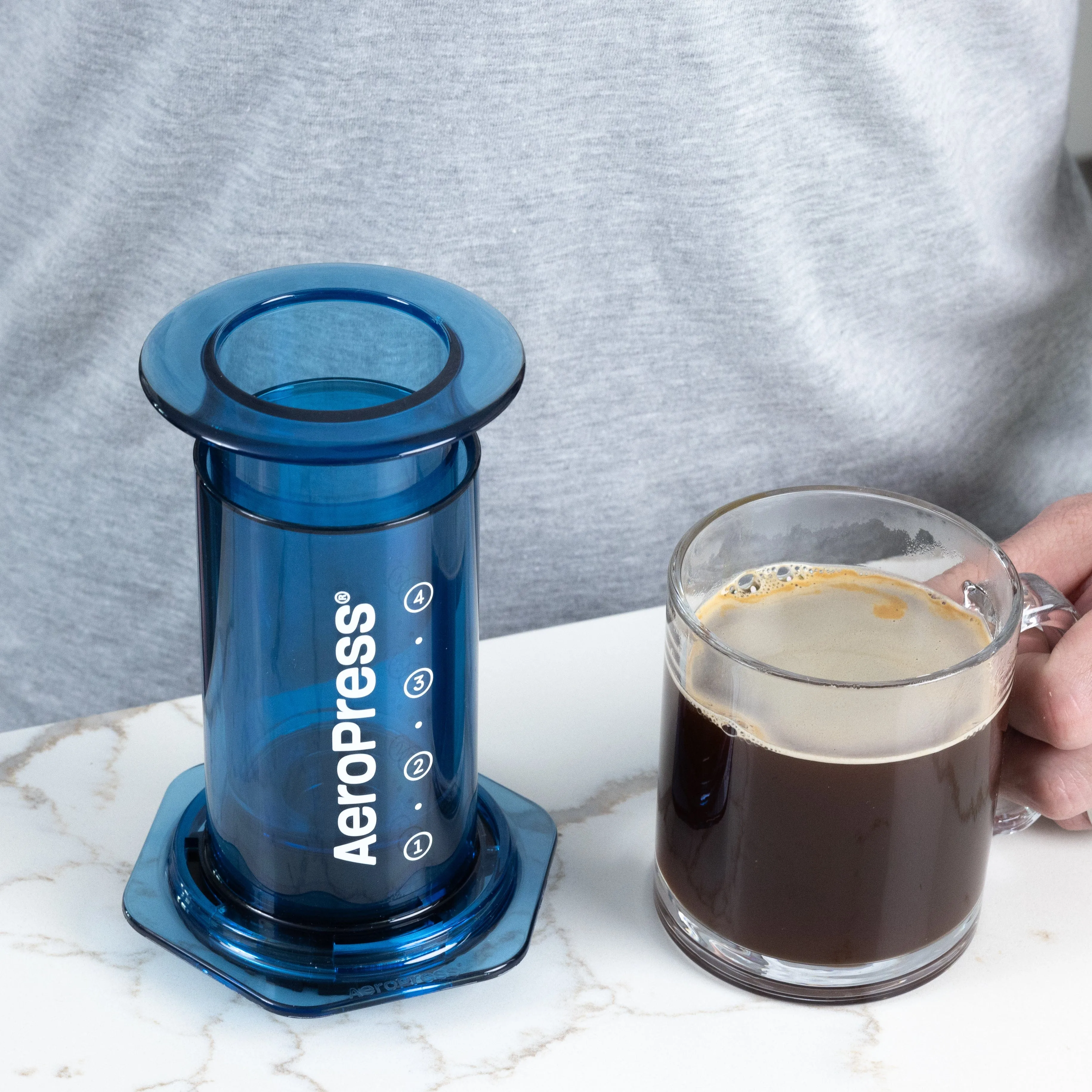 Aeropress Blue Travel brewer / Coffee Maker