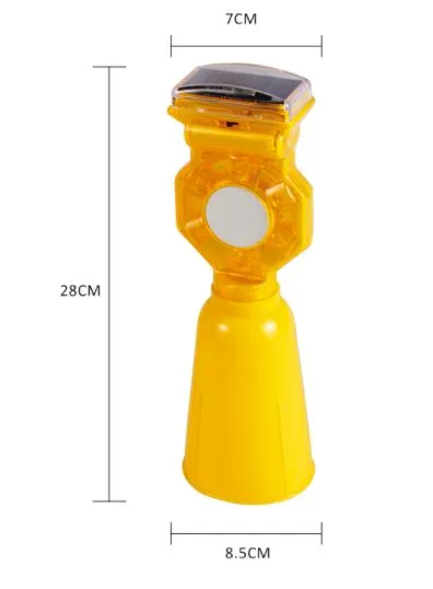 Aiko Solar Traffic Barricade Flash Warning Light (Hex Type) | Model : RL-7358