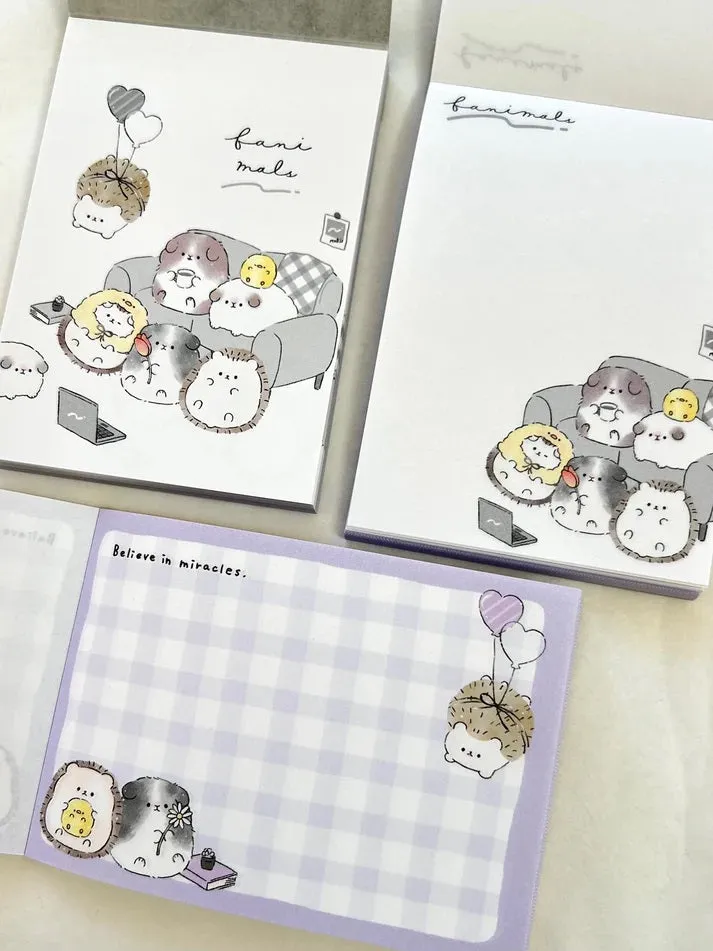 Animal Sofa Mini Note Pad Fanimals