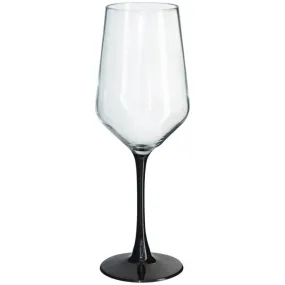 Anna Black Stem Wine Glass (350ml)