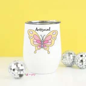 Antisocial Butterfly Wine Cup