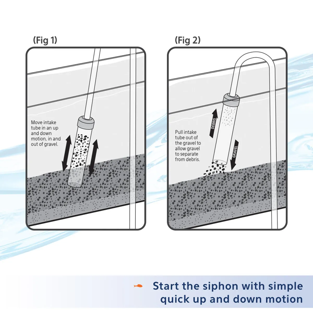 Aqueon Siphon Vacuum Gravel Cleaner Large 10 inch