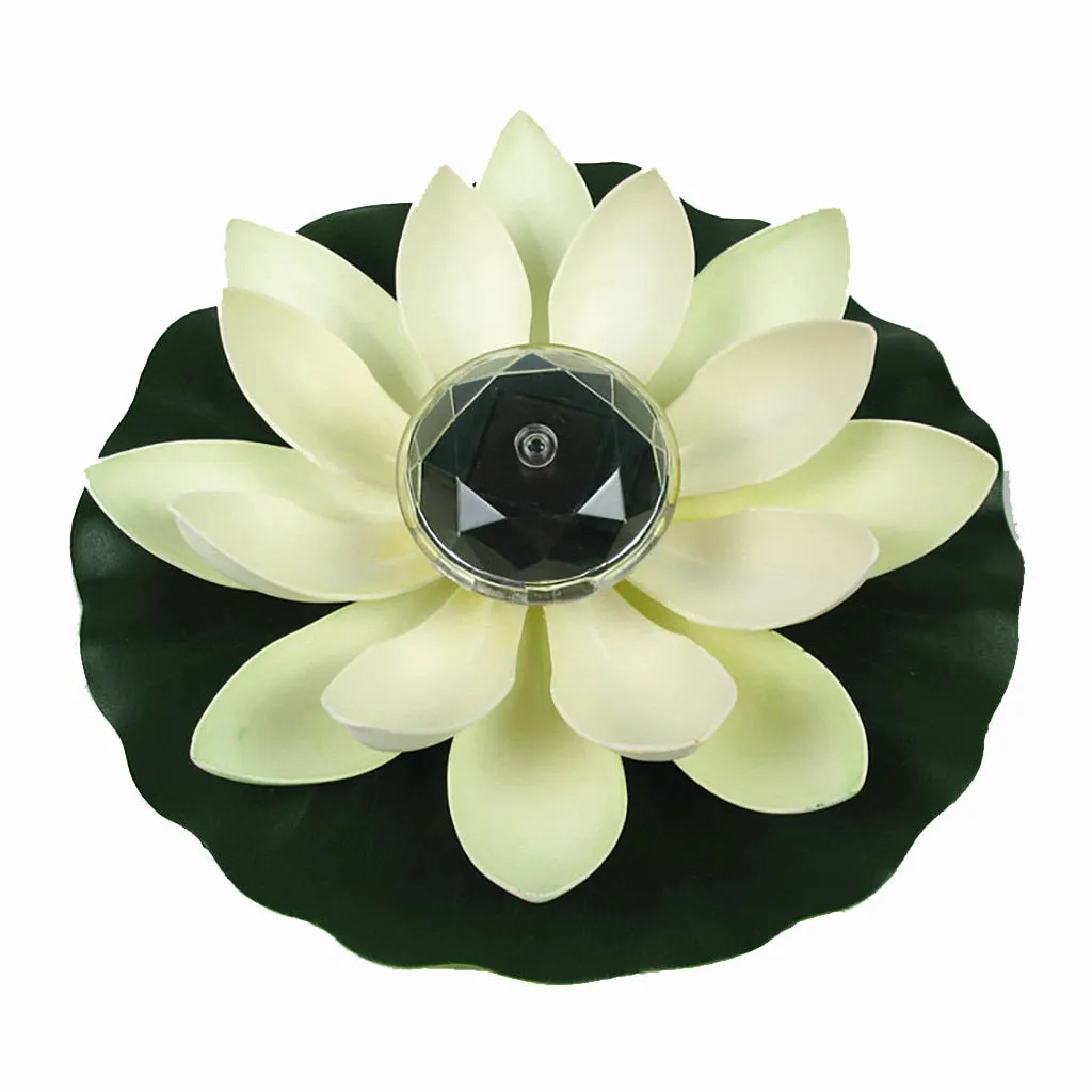 Artificial Lotus Shape Solar Light