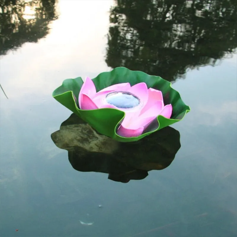 Artificial Lotus Shape Solar Light