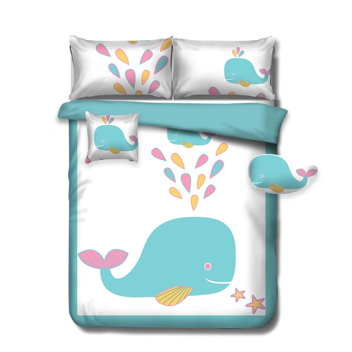 Baby Blue Whale Kids Advventure 5 Pcs Comforter Set Double