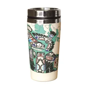 Bamboo Travel Mug - Indigenous Canada by Mervin Windsor