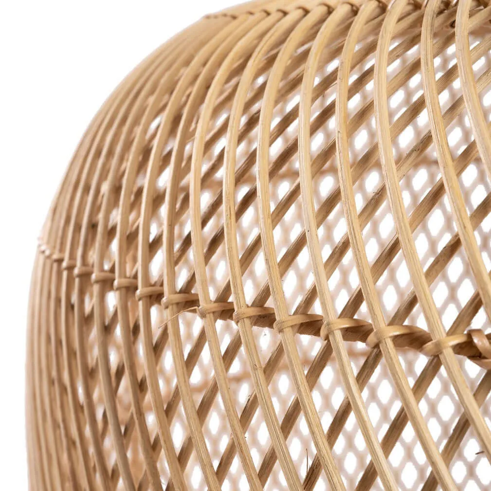 Batu Bolong Rattan Pendant or Floor Lamp M