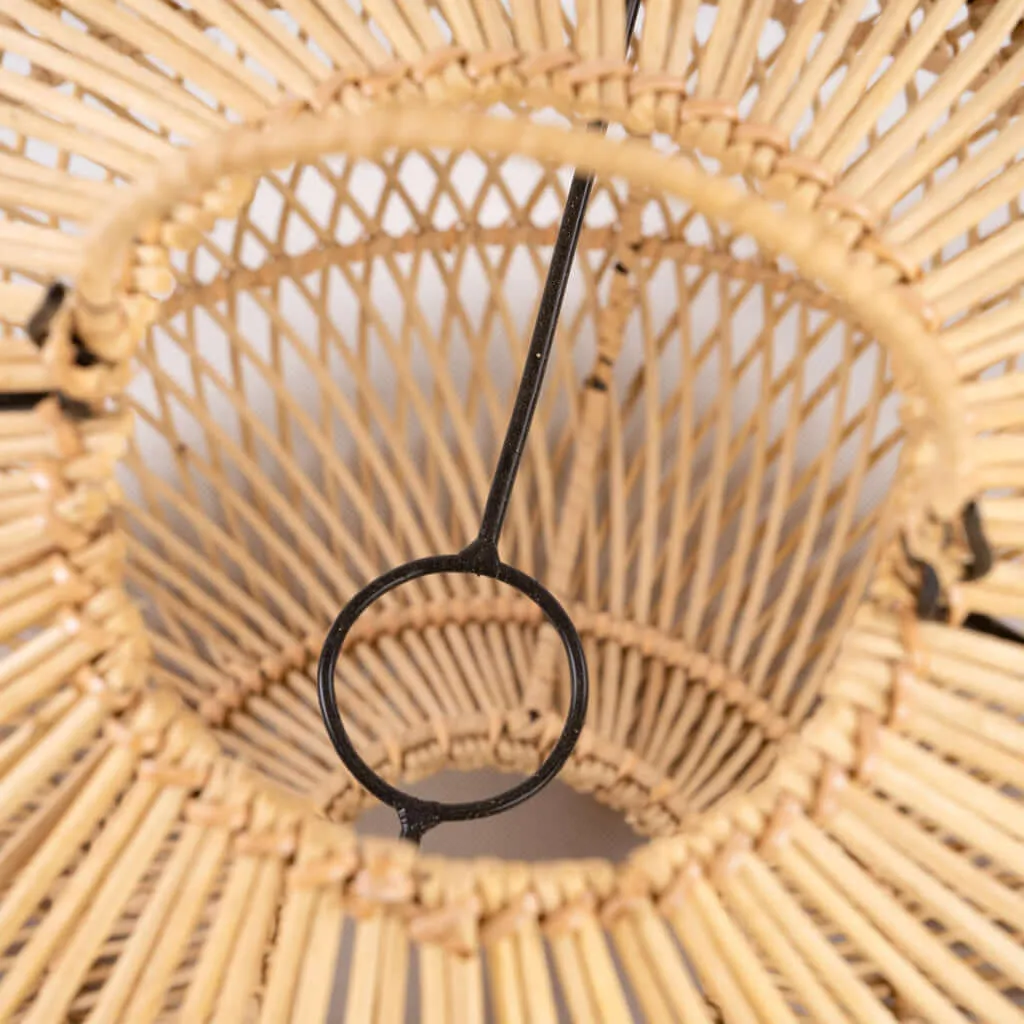 Batu Bolong Rattan Pendant or Floor Lamp M