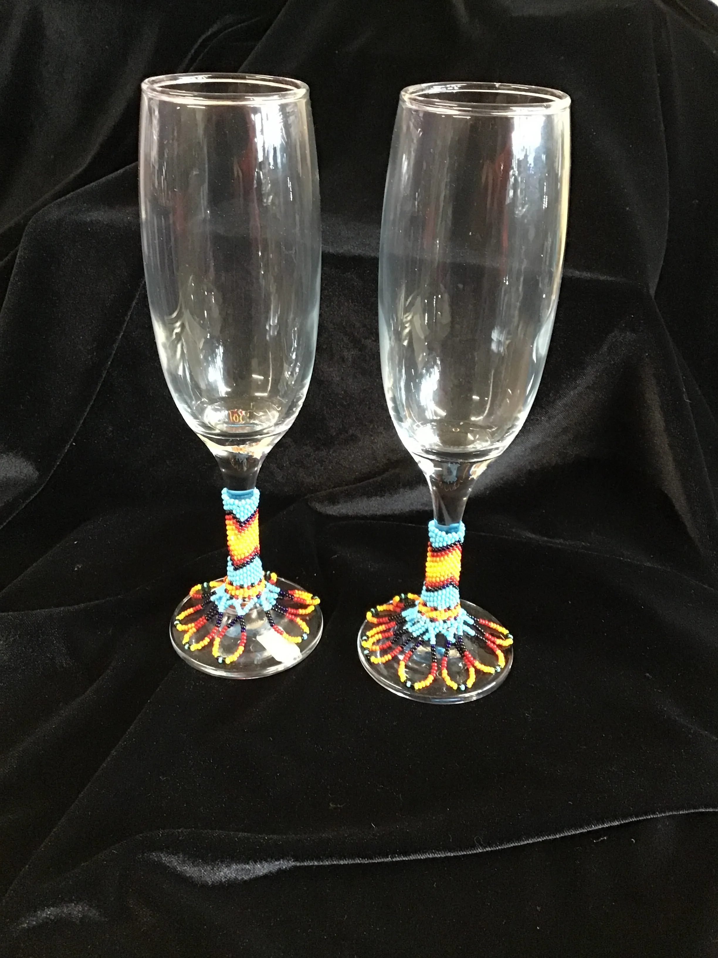 Beaded Wine Glasses