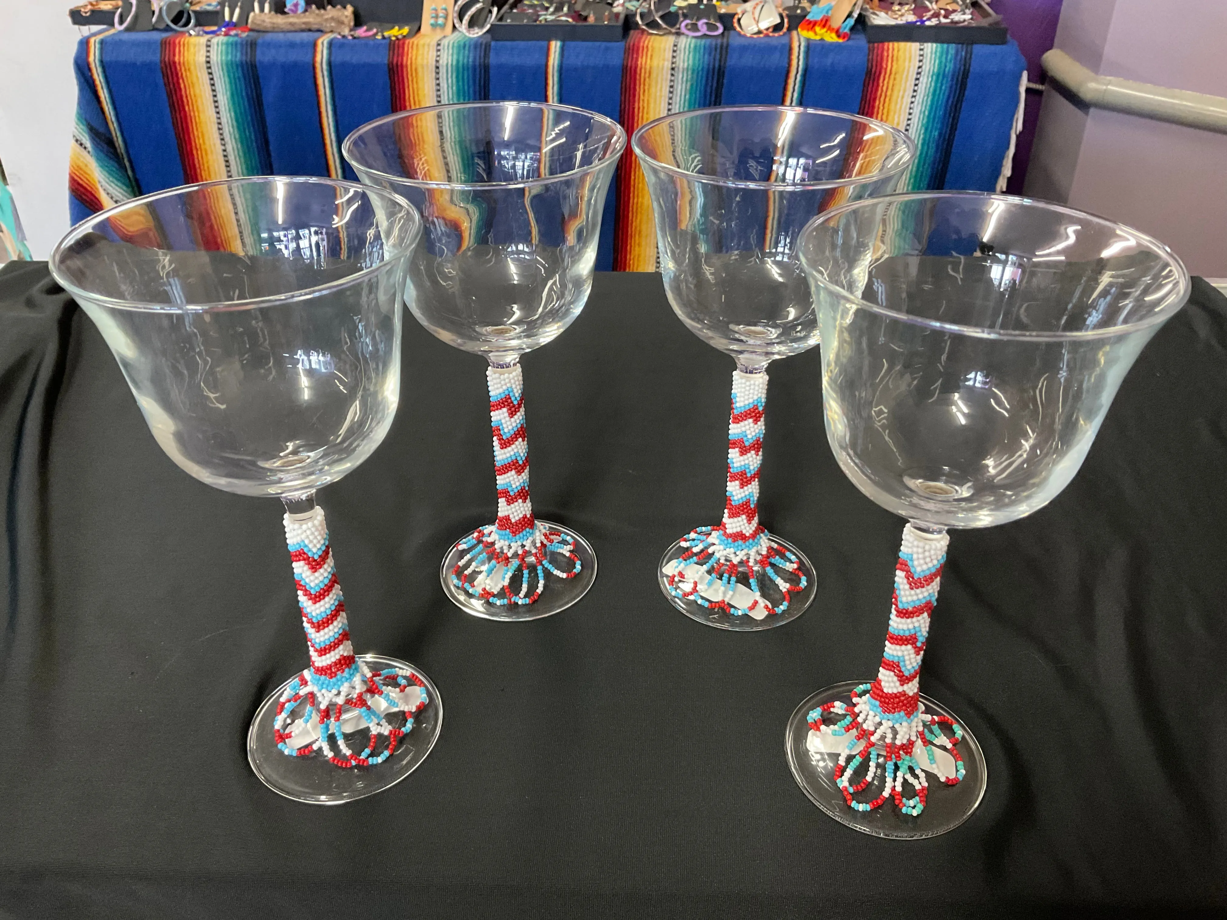 Beaded Wine Glasses