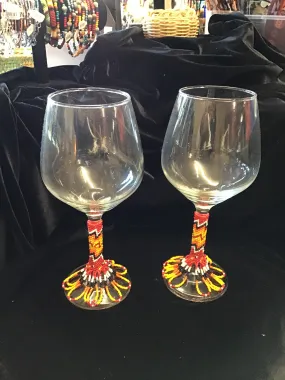 Beaded Wine Glasses