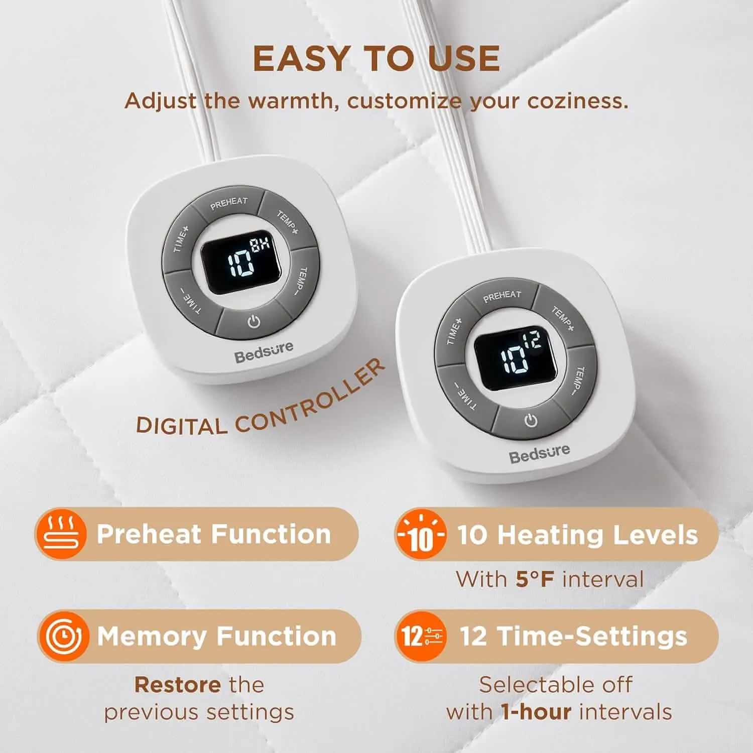 Bedsure Removable Heated Mattress Padium