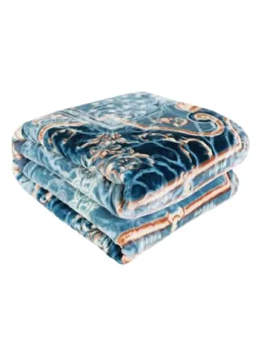 Bezzilish Home Cloudy Super Soft Fabric Floral Printed HeavyDuty Luxury Ultra 2 Ply Double Blanket for Winters with English Colors & Stylish Bag Packing (Multicolor_01) (5)