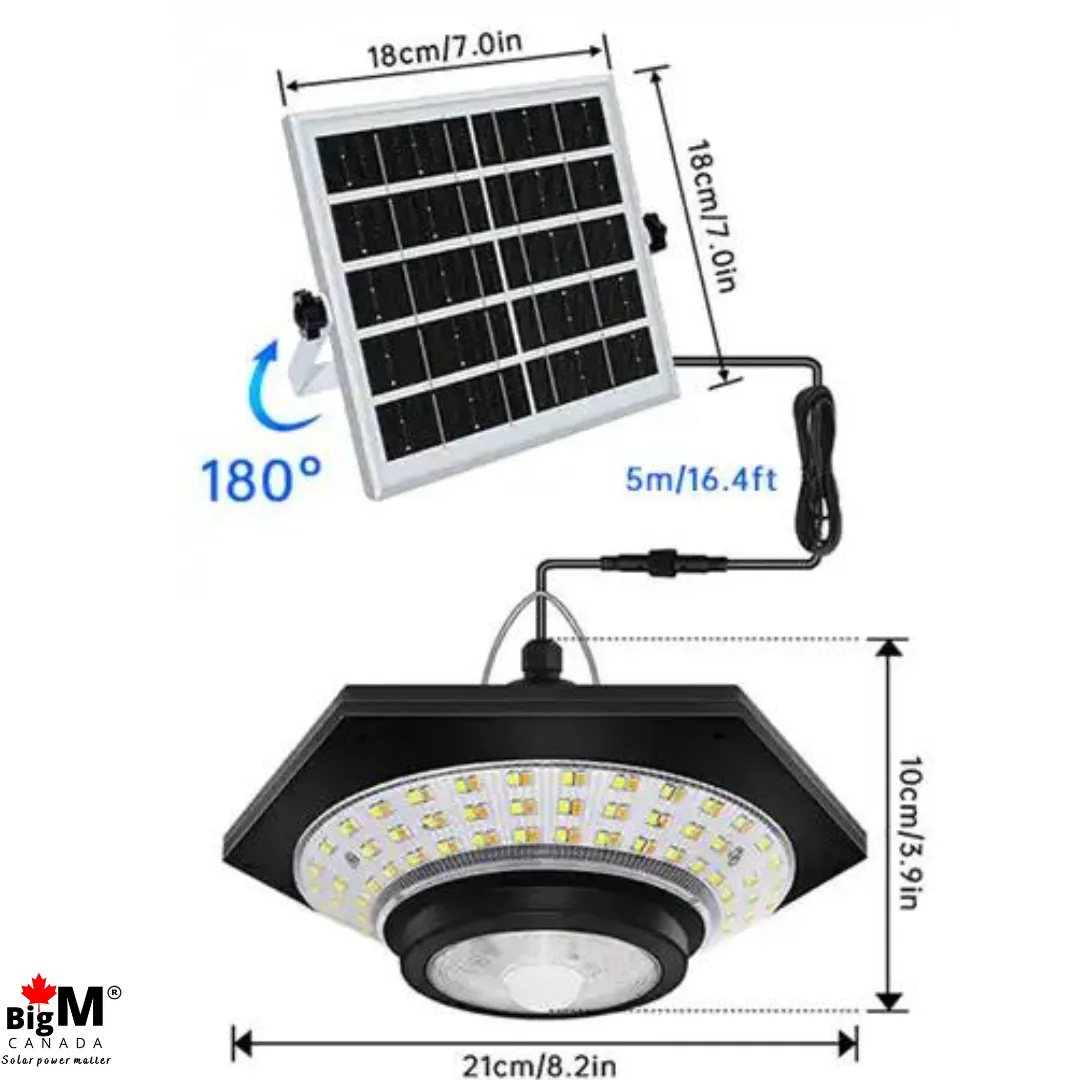 BigM 228 led solar shed light with 3 different color temperatures