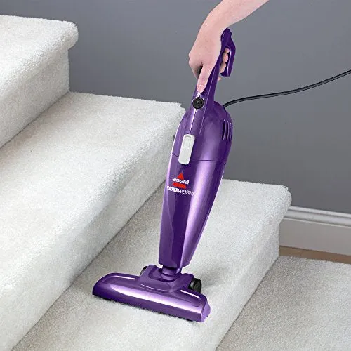 Bissell Featherweight Stick Lightweight Bagless Vacuum with Crevice Tool, 20334, Purple